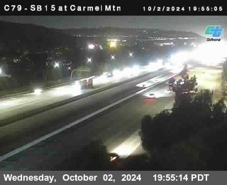 NB 15 at Carmel Mountain Rd.