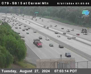 NB 15 at Carmel Mountain Rd.