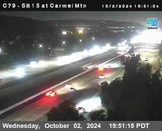 NB 15 at Carmel Mountain Rd.