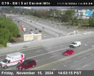 NB 15 at Carmel Mountain Rd.