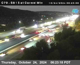 NB 15 at Carmel Mountain Rd.