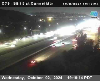 NB 15 at Carmel Mountain Rd.