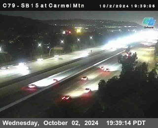 NB 15 at Carmel Mountain Rd.