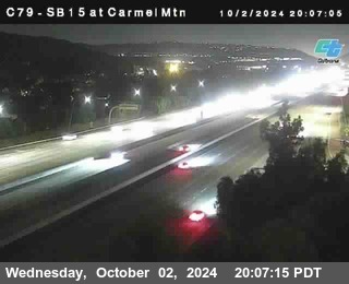 NB 15 at Carmel Mountain Rd.