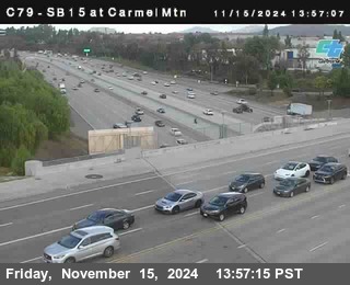 NB 15 at Carmel Mountain Rd.