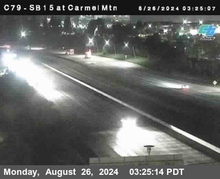 NB 15 at Carmel Mountain Rd.