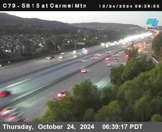 NB 15 at Carmel Mountain Rd.