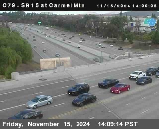 NB 15 at Carmel Mountain Rd.