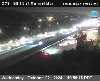 NB 15 at Carmel Mountain Rd.