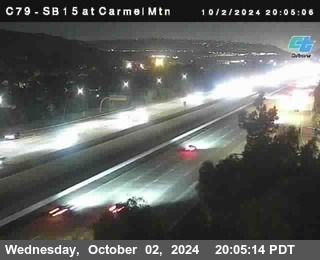 NB 15 at Carmel Mountain Rd.