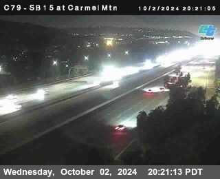 NB 15 at Carmel Mountain Rd.