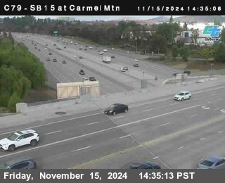 NB 15 at Carmel Mountain Rd.