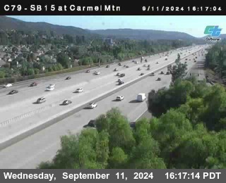 NB 15 at Carmel Mountain Rd.