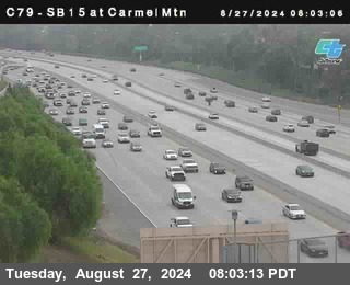 NB 15 at Carmel Mountain Rd.