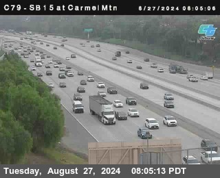 NB 15 at Carmel Mountain Rd.