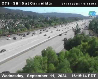 NB 15 at Carmel Mountain Rd.