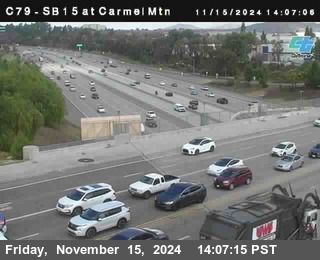 NB 15 at Carmel Mountain Rd.