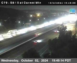 NB 15 at Carmel Mountain Rd.