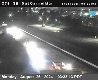 NB 15 at Carmel Mountain Rd.