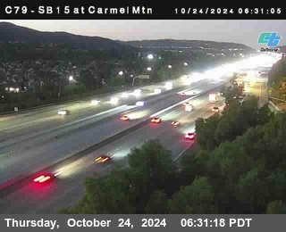 NB 15 at Carmel Mountain Rd.