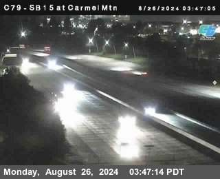 NB 15 at Carmel Mountain Rd.