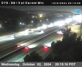 NB 15 at Carmel Mountain Rd.