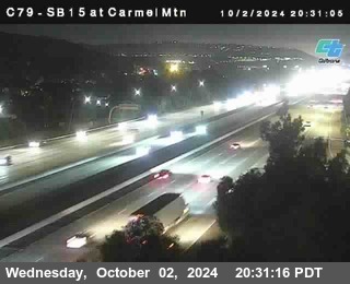 NB 15 at Carmel Mountain Rd.