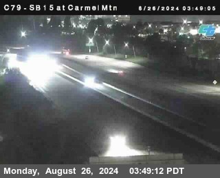 NB 15 at Carmel Mountain Rd.