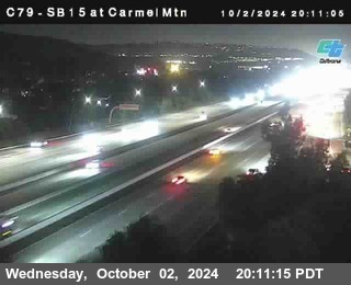 NB 15 at Carmel Mountain Rd.