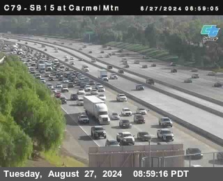 NB 15 at Carmel Mountain Rd.