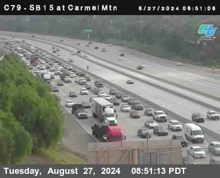 NB 15 at Carmel Mountain Rd.