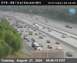 NB 15 at Carmel Mountain Rd.