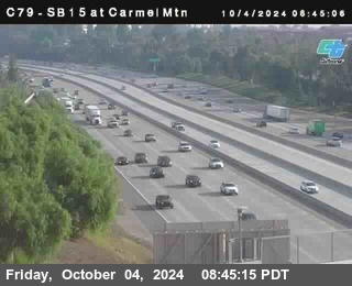 NB 15 at Carmel Mountain Rd.