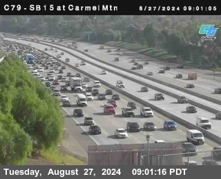 NB 15 at Carmel Mountain Rd.