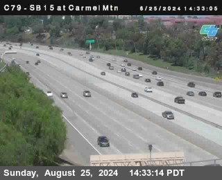 NB 15 at Carmel Mountain Rd.