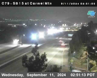 NB 15 at Carmel Mountain Rd.