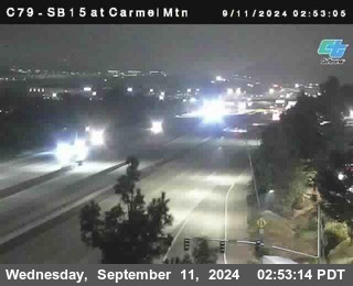 NB 15 at Carmel Mountain Rd.