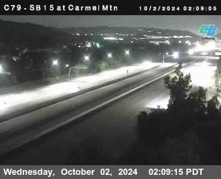 NB 15 at Carmel Mountain Rd.