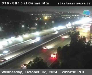 NB 15 at Carmel Mountain Rd.