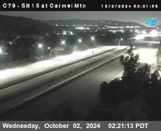 NB 15 at Carmel Mountain Rd.