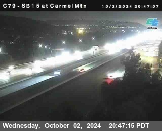 NB 15 at Carmel Mountain Rd.