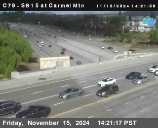 NB 15 at Carmel Mountain Rd.