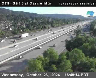 NB 15 at Carmel Mountain Rd.