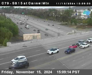 NB 15 at Carmel Mountain Rd.