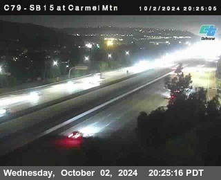 NB 15 at Carmel Mountain Rd.