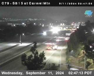 NB 15 at Carmel Mountain Rd.