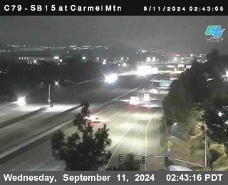 NB 15 at Carmel Mountain Rd.