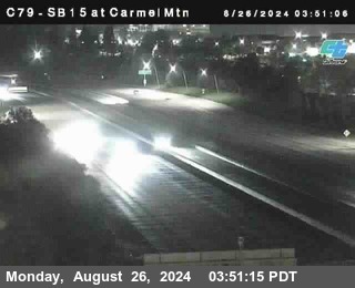 NB 15 at Carmel Mountain Rd.