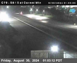 NB 15 at Carmel Mountain Rd.