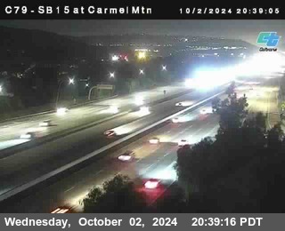 NB 15 at Carmel Mountain Rd.